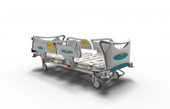 PEPRI fabrica barras laterales, cabeceros y accesorios de una cama de hospital a un cliente europeo